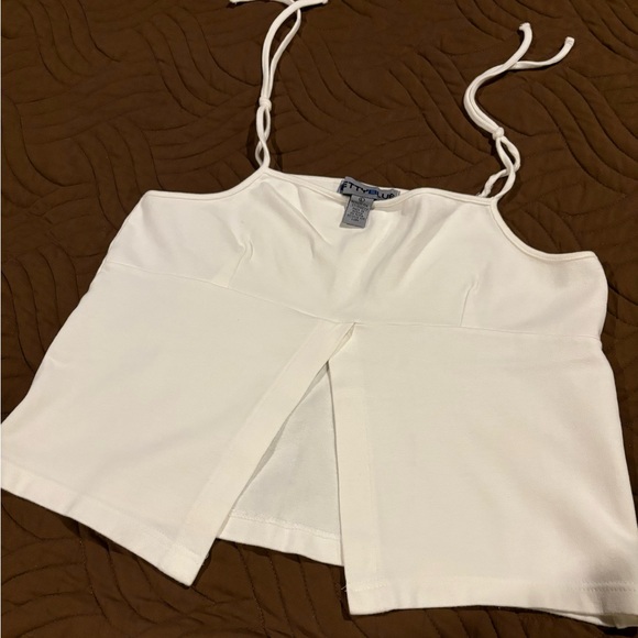 COPY - Large new w/o tags Betty Blue front slit top, spandex - Picture 1 of 5